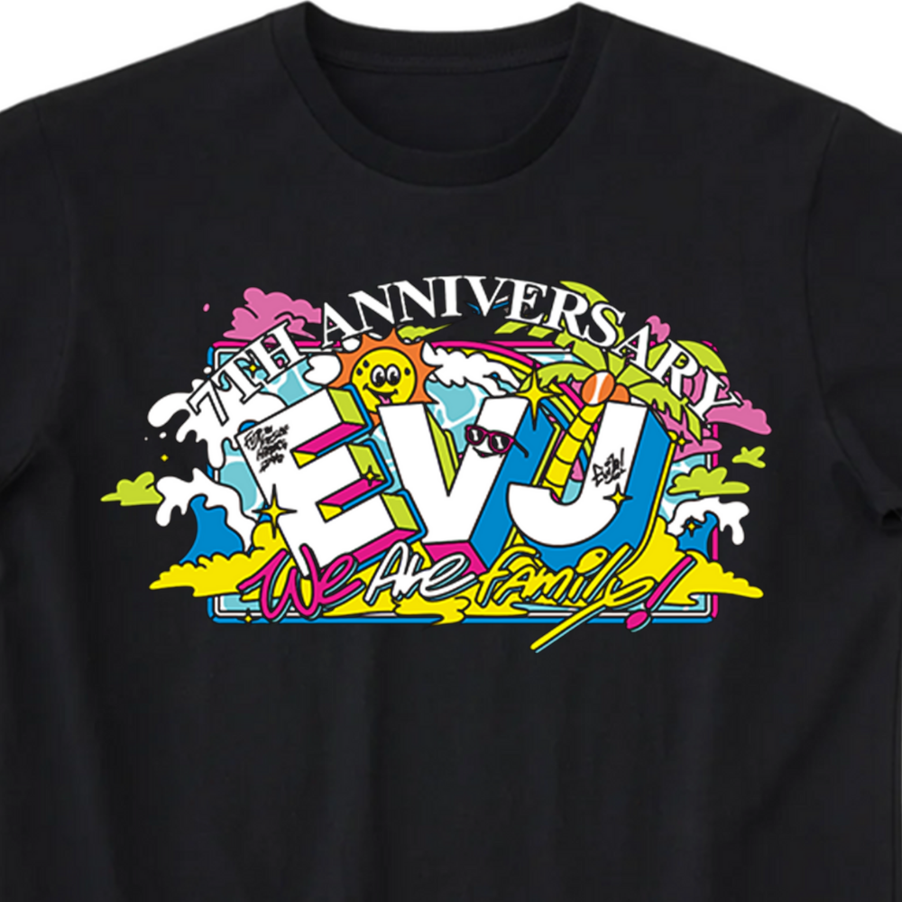 えびじゃ7周年記念Tシャツ BLACK